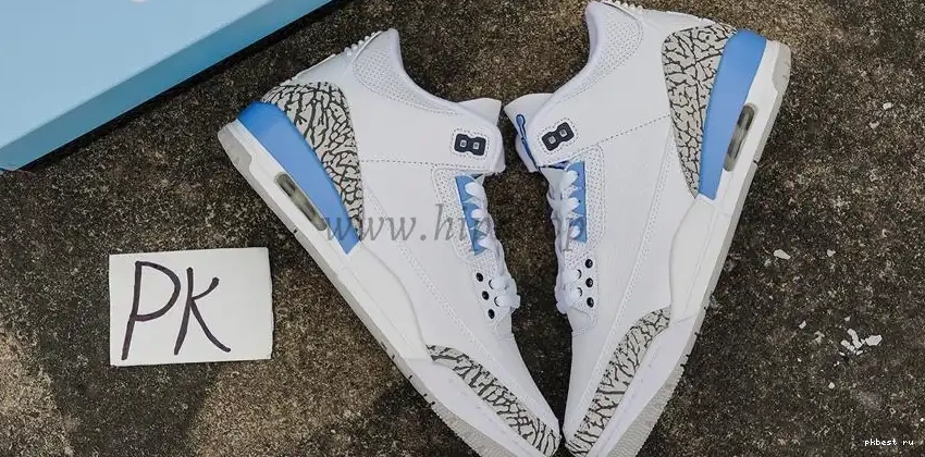 to Ready UNC Materials Ship Retail Retro Jordan 3 PK GOD 0521